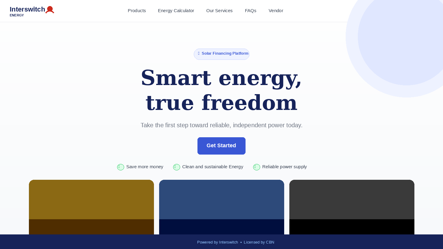 Interswitch Energy Marketplace - Smart energy, true freedom